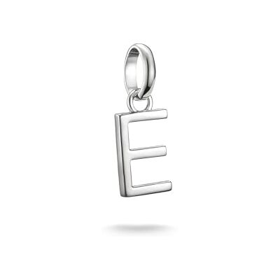 THOMAS SABO Charm-Anhänger Buchstabe E Connect Silber Recyceltes 925 Silber THOMAS SABO Charm-Anhänger Buchstabe E Connect Silber Recyceltes 925 Silber