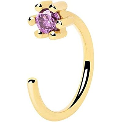 SINGULARU Einzelner Ohrring Sophie Lavande. Sterlingsilber mit 18 kt Goldbeschichtung und Zirkonia. Schmuck für Damen SINGULARU Einzelner Ohrring Sophie Lavande. Sterlingsilber mit 18 kt Goldbeschichtung und Zirkonia. Schmuck für Damen