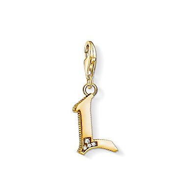 THOMAS SABO Charm-Anhänger Buchstabe L gold 925er Sterlingsilber; 750er Gelbgold Vergoldung THOMAS SABO Charm-Anhänger Buchstabe L gold 925er Sterlingsilber; 750er Gelbgold Vergoldung