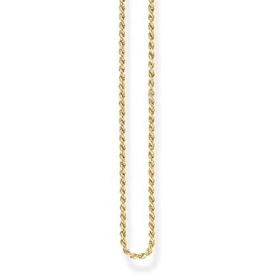 THOMAS SABO Kordelkette 750 Gelbgold Vergoldung, 925 Sterlingsilber THOMAS SABO Kordelkette 750 Gelbgold Vergoldung, 925 Sterlingsilber