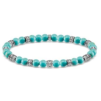 THOMAS SABO Armband Talisman türkis 925 Sterlingsilber, Geschwärzt THOMAS SABO Armband Talisman türkis 925 Sterlingsilber, Geschwärzt