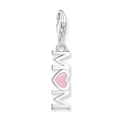 THOMAS SABO Charm-Anhänger Mom Herz Silber recycletes 925 Sterlingsilber 2001-007-9 THOMAS SABO Charm-Anhänger Mom Herz Silber recycletes 925 Sterlingsilber 2001-007-9