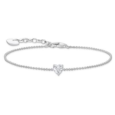 THOMAS SABO Armband mit pinkfarbenem Zirkonia-Herz 925 Sterlingsilber A2157-051-14 THOMAS SABO Armband mit pinkfarbenem Zirkonia-Herz 925 Sterlingsilber A2157-051-14