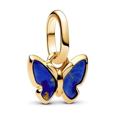 PANDORA Blauer Schmetterling Mini-Charm-Anhänger 763825C01 Charm Anhänger PANDORA Blauer Schmetterling Mini-Charm-Anhänger 763825C01 Charm Anhänger