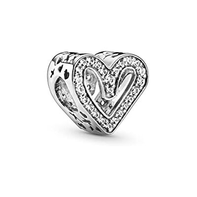 PANDORA Charm "Funkelndes Herz" Silber 798692C01 PANDORA Charm "Funkelndes Herz" Silber 798692C01