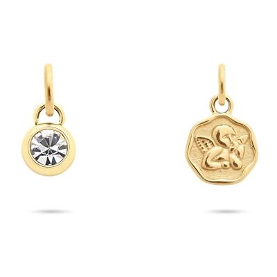 Tamaris Damen Charms Anhänger TJ-0693-P-02 aus Edelstahl in IP Gold mit Zirkoniasteinen Tamaris Damen Charms Anhänger TJ-0693-P-02 aus Edelstahl in IP Gold mit Zirkoniasteinen