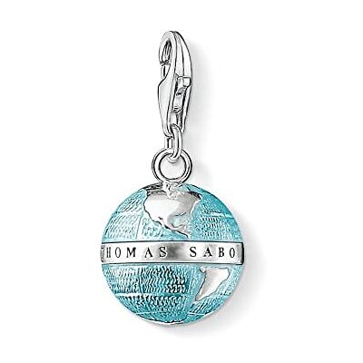 THOMAS SABO Damen Charm-Anhänger Weltkugel Charm Club 925 Sterling Silber 0754-007-1 THOMAS SABO Damen Charm-Anhänger Weltkugel Charm Club 925 Sterling Silber 0754-007-1