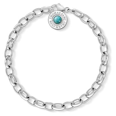 THOMAS SABO Charm-Armband türkis 925 Sterlingsilber THOMAS SABO Charm-Armband türkis 925 Sterlingsilber