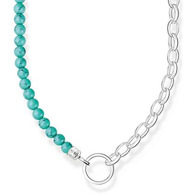 THOMAS SABO Kette mit türkise Perlen 925 Sterlingsilber THOMAS SABO Kette mit türkise Perlen 925 Sterlingsilber