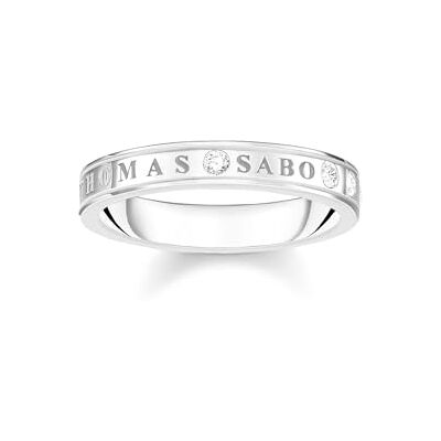 THOMAS SABO Ring mit weißen Steinen silber 925 Sterlingsilber THOMAS SABO Ring mit weißen Steinen silber 925 Sterlingsilber