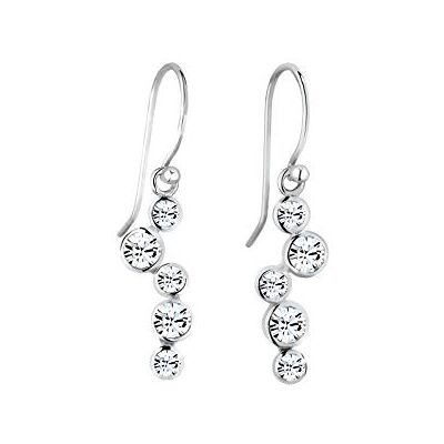 Elli Ohrringe Damen Tropfen Look Elegant mit Kristalle aus 925 Sterling Silber Elli Ohrringe Damen Tropfen Look Elegant mit Kristalle aus 925 Sterling Silber