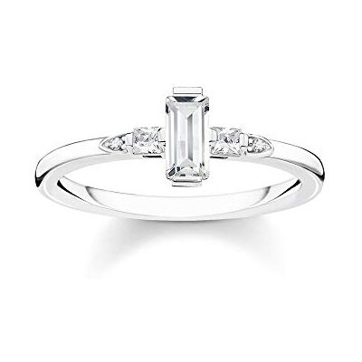 THOMAS SABO Ring Stein Baguette-Schliff weiß 925 Sterling Silber TR2266-051-14-52 THOMAS SABO Ring Stein Baguette-Schliff weiß 925 Sterling Silber TR2266-051-14-52