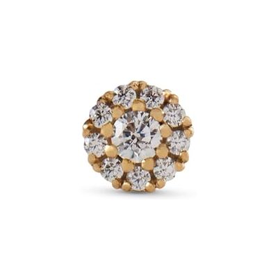THOMAS SABO Einzel Ohrstecker weiße Steine gold vergoldetes Silber H2141-414-14 THOMAS SABO Einzel Ohrstecker weiße Steine gold vergoldetes Silber H2141-414-14