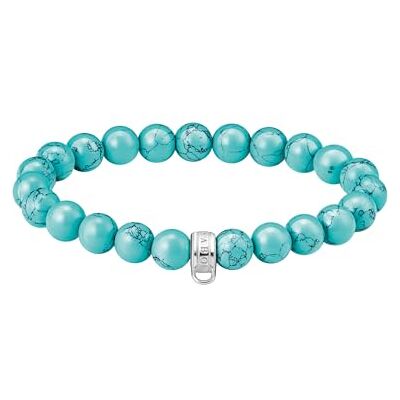 THOMAS SABO Armband mit türkisfarbenen Beads Silber Recyceltes 925 Silber THOMAS SABO Armband mit türkisfarbenen Beads Silber Recyceltes 925 Silber