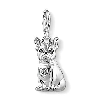 THOMAS SABO Charm-Anhänger Katze silber 925 Sterlingsilber, Kaltemail THOMAS SABO Charm-Anhänger Katze silber 925 Sterlingsilber, Kaltemail