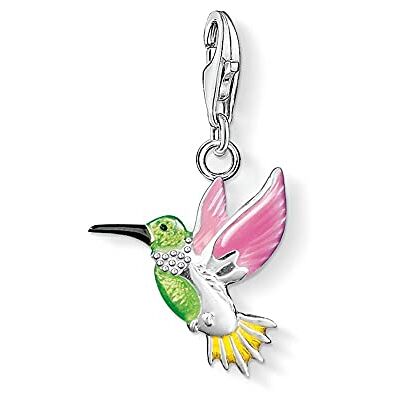 THOMAS SABO 0655-007-7 Kolibri Charm Anhänger Silber grün/pink/gelb emailliert THOMAS SABO 0655-007-7 Kolibri Charm Anhänger Silber grün/pink/gelb emailliert