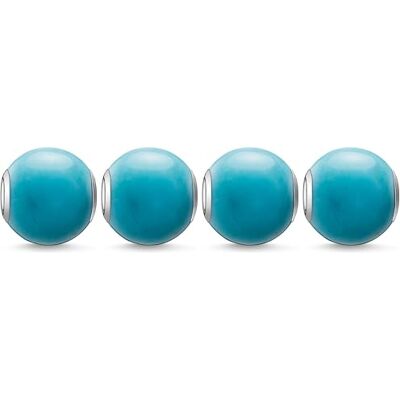 THOMAS SABO Damen Bead Howlith poliert türkis Karma Beads 925 Sterling Silber K0035-589-17 THOMAS SABO Damen Bead Howlith poliert türkis Karma Beads 925 Sterling Silber K0035-589-17