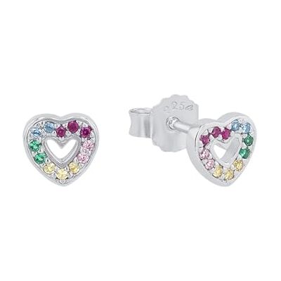 Prinzessin Lillifee Ohrstecker 925 Sterling Silber Mädchen Kinder Ohrschmuck, mit Zirkonia synth., 0,6 cm, Silber, Herz, Kommt in Schmuck Geschenk Box, 2031166 Prinzessin Lillifee Ohrstecker 925 Sterling Silber Mädchen Kinder Ohrschmuck, mit Zirkonia synth., 0,6 cm, Silber, Herz, Kommt in Schmuck Geschenk Box, 2031166