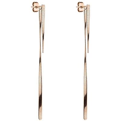 LIEBESKIND Ohrhänger mit einfädelbarem Anhänger Sleek Chain Edelstahl IP Roségold LIEBESKIND Ohrhänger mit einfädelbarem Anhänger Sleek Chain Edelstahl IP Roségold