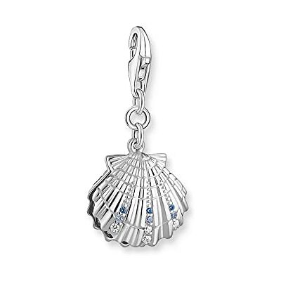 THOMAS SABO Charm-Anhänger Muschel silber 925 Sterlingsilber, Geschwärzt THOMAS SABO Charm-Anhänger Muschel silber 925 Sterlingsilber, Geschwärzt