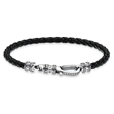 THOMAS SABO Lederarmband Karabiner 925 Sterling Silber A1931-682-11-L19 THOMAS SABO Lederarmband Karabiner 925 Sterling Silber A1931-682-11-L19