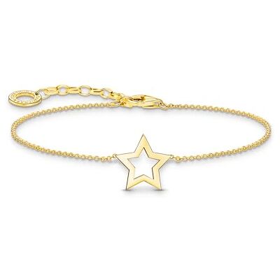 THOMAS SABO Armband mit Stern-Anhänger vergoldetes Silber A2162-413-39 THOMAS SABO Armband mit Stern-Anhänger vergoldetes Silber A2162-413-39