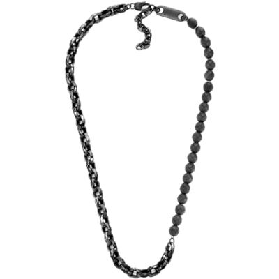 Giorgio Armani Herren-Edelstahl-Halskette mit Karabinerverschluss, 9Lx9Wx4.5cm Giorgio Armani Herren-Edelstahl-Halskette mit Karabinerverschluss, 9Lx9Wx4.5cm