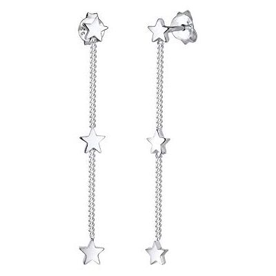 Elli Ohrringe Damen Ohrhänger Stern Astro Look Trend in 925 Sterling Silber Elli Ohrringe Damen Ohrhänger Stern Astro Look Trend in 925 Sterling Silber