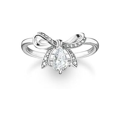 THOMAS SABO Ring mit Schleife Größe 48 Recyceltes 925 Silber. geschw. TR2481-643-14-60 THOMAS SABO Ring mit Schleife Größe 48 Recyceltes 925 Silber. geschw. TR2481-643-14-60