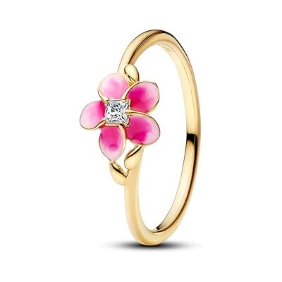 PANDORA Disney Moana Blume Ring mit 14K vergoldeter Metalllegierung und Zirkonia, Größe: 54, 163844C01-54 PANDORA Disney Moana Blume Ring mit 14K vergoldeter Metalllegierung und Zirkonia, Größe: 54, 163844C01-54