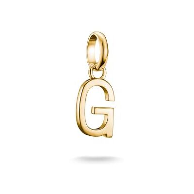THOMAS SABO Charm-Anhänger Buchstabe G Connect vergoldet 18k Vergoldung, Recyceltes 925 Silber THOMAS SABO Charm-Anhänger Buchstabe G Connect vergoldet 18k Vergoldung, Recyceltes 925 Silber