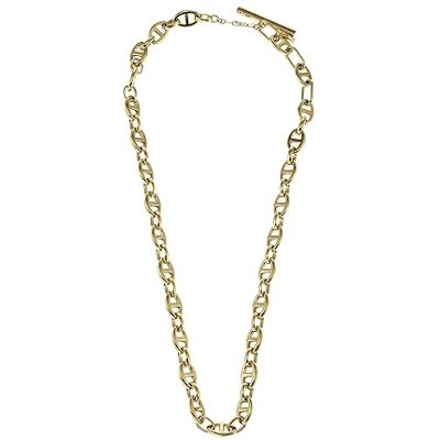 Fossil Damenarmband, Heritage D-Link Gold-Tone, Ankerkette Halskette Fossil Damenarmband, Heritage D-Link Gold-Tone, Ankerkette Halskette