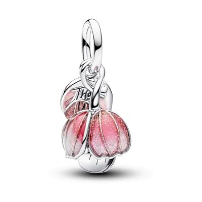 PANDORA Two-Tone Blooming Flower Dangle Charm 764453C01 Charm Anhänger PANDORA Two-Tone Blooming Flower Dangle Charm 764453C01 Charm Anhänger