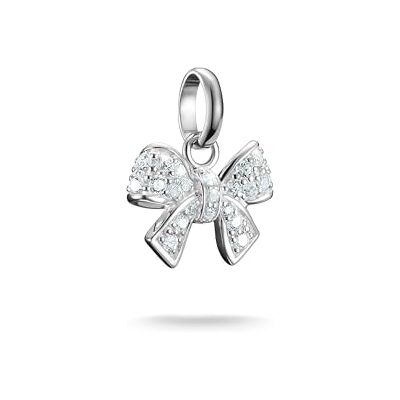 THOMAS SABO Charm-Anhänger Schleife mit Steinen Connect Silber Recyceltes 925 Silber THOMAS SABO Charm-Anhänger Schleife mit Steinen Connect Silber Recyceltes 925 Silber