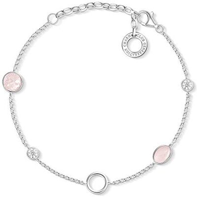 THOMAS SABO Charm-Armband Rosa Steine 925er Sterlingsilber THOMAS SABO Charm-Armband Rosa Steine 925er Sterlingsilber