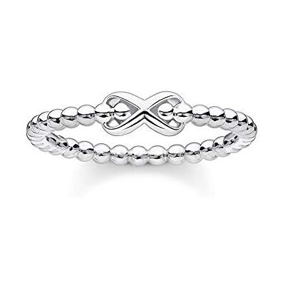 THOMAS SABO Ring Kugeln mit Infinity silber 925 Sterling Silber TR2320-001-21-50 THOMAS SABO Ring Kugeln mit Infinity silber 925 Sterling Silber TR2320-001-21-50