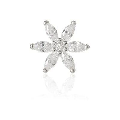 THOMAS SABO Einzel Ohrstecker Blume weiße Steine 925 Sterlingsilber THOMAS SABO Einzel Ohrstecker Blume weiße Steine 925 Sterlingsilber