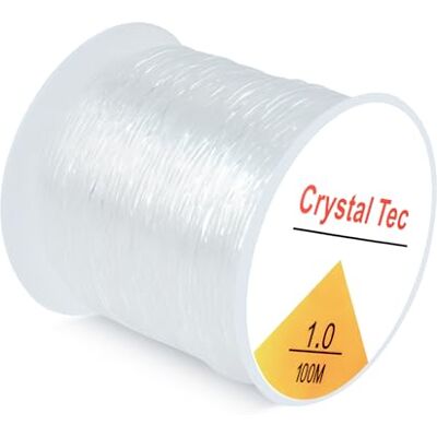 SUTOUG 1 mm elastische Schnur für Armbänder, 100 m, Kristall, elastische Schnur für Armband, Perlen, Schmuck, DIY, Basteln, Armbänder, Halsketten SUTOUG 1 mm elastische Schnur für Armbänder, 100 m, Kristall, elastische Schnur für Armband, Perlen, Schmuck, DIY, Basteln, Armbänder, Halsketten