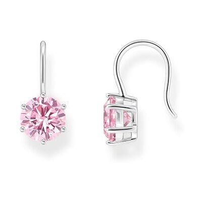 THOMAS SABO Ohrhänger mit großem, pinkfarbenem Zirkonia 925 Sterlingsilber H2287-051-9 THOMAS SABO Ohrhänger mit großem, pinkfarbenem Zirkonia 925 Sterlingsilber H2287-051-9