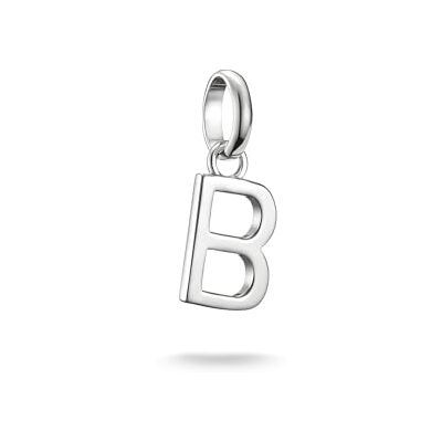 THOMAS SABO Charm-Anhänger Buchstabe B Connect Silber Recyceltes 925 Silber THOMAS SABO Charm-Anhänger Buchstabe B Connect Silber Recyceltes 925 Silber