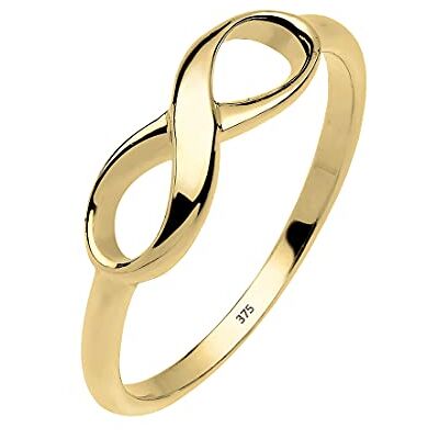 Elli PREMIUM Ring Damen Infinity Unendlichkeit Liebe in 375 Gelbgold Elli PREMIUM Ring Damen Infinity Unendlichkeit Liebe in 375 Gelbgold