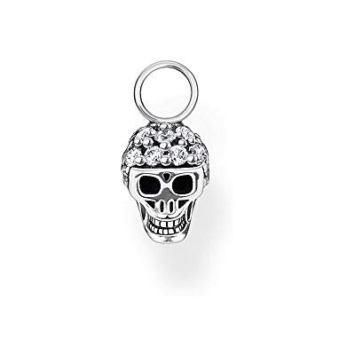THOMAS SABO Einzel Ohrring Anhänger Totenkopf 925 Sterlingsilber, Geschwärzt THOMAS SABO Einzel Ohrring Anhänger Totenkopf 925 Sterlingsilber, Geschwärzt