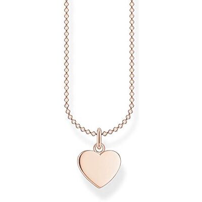 THOMAS SABO Kette Herz roségold 925 Sterlingsilber, 750 Roségold Vergoldung THOMAS SABO Kette Herz roségold 925 Sterlingsilber, 750 Roségold Vergoldung