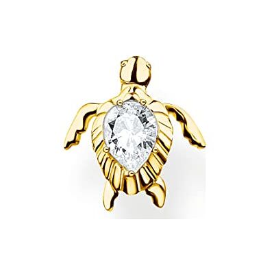THOMAS SABO Einzel Ohrstecker Schildkröte gold 925 Sterlingsilber, 750 Gelbgold Vergoldung THOMAS SABO Einzel Ohrstecker Schildkröte gold 925 Sterlingsilber, 750 Gelbgold Vergoldung
