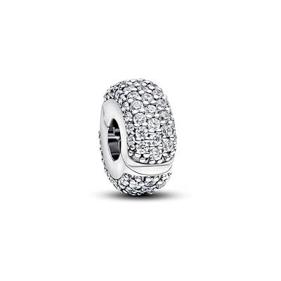 PANDORA Pavé Clip-Charm 794032C01 Charm Anhänger PANDORA Pavé Clip-Charm 794032C01 Charm Anhänger