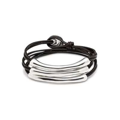 Uno de 50 Damen-Armband Versilbert Leder 19 cm PUL0856MARMTL0L Uno de 50 Damen-Armband Versilbert Leder 19 cm PUL0856MARMTL0L