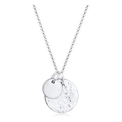 Elli Halskette Damen Plättchen Geo Organic Look in 925 Sterling Silber Elli Halskette Damen Plättchen Geo Organic Look in 925 Sterling Silber
