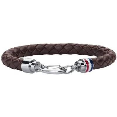 Tommy Hilfiger Jewelry Geflochtenes Lederarmband für Herren Erhältlich aus Braune oder Schwarze Farbe Tommy Hilfiger Jewelry Geflochtenes Lederarmband für Herren Erhältlich aus Braune oder Schwarze Farbe