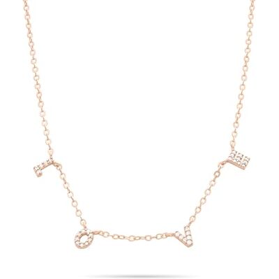 Tamaris Damen Halskette TJ-0700-N-45 aus 925 Silber in IP Roségold mit Zirkoniasteinen Tamaris Damen Halskette TJ-0700-N-45 aus 925 Silber in IP Roségold mit Zirkoniasteinen