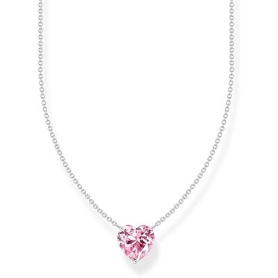 THOMAS SABO Kette mit pinkfarbenem Herz-Anhänger 925 Sterlingsilber KE2211-051-9 THOMAS SABO Kette mit pinkfarbenem Herz-Anhänger 925 Sterlingsilber KE2211-051-9